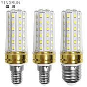 厂家直销新款LED圆柱灯泡6+6光头强12w三色变光蜡烛灯云石灯