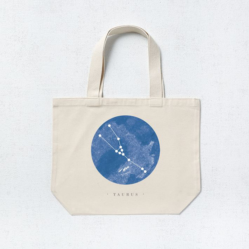 Star constellation canvas bag tote bag Training Center shopping mall gift large shopping bag can be customized logo