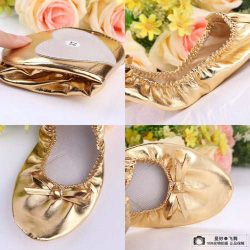 Dance Shoes Children Soft Sole Shoes Adult belly dancing shoes Indian dance practice ballet golden soft sole dancing