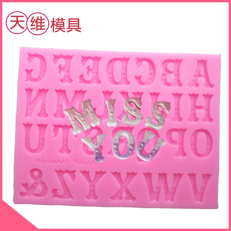 Fondant, silicone mold, English