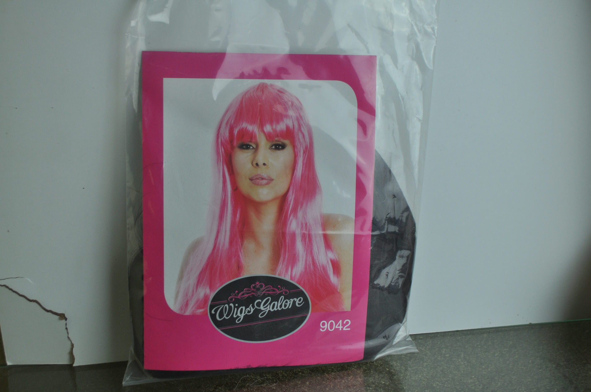 H099 rosa pelo largo mujer europea y americana