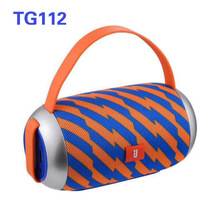 新款手提TG112布艺圆筒无线蓝牙音箱 户外旅游便携式插卡蓝牙音箱