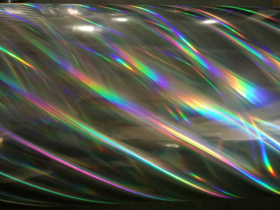 厂家批发：镭射膜 pet镭射膜 彩色镀铝膜 防伪介质膜大雪花