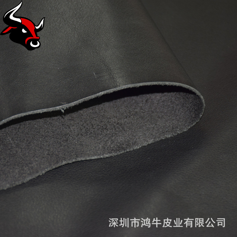 Korean Soft Nappa Leather, Black Full-Grain Light-Smooth First Layer Yellowish Soft Leather for Bags and Shoes, Genuine Leather, Soft Cowhide Material Korean Soft Nappa Leather, Black Full-Grain Light-Smooth First Layer Yellowish Soft Leather for Bags and Shoes, Genuine Leather, Soft Cowhide Material