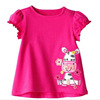 Summer cartoon cotton short sleeve T-shirt flower-shaped, European style, children's clothing