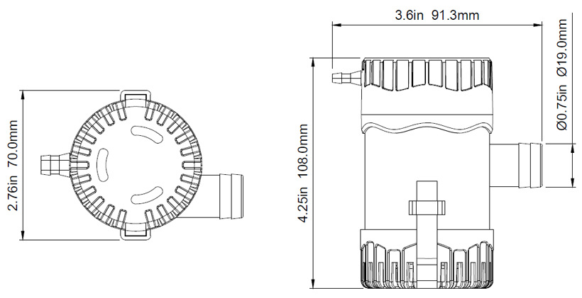 19小潜水泵尺寸图