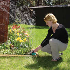 360度花园自动多头洒水器 浇花喷头园艺工具灌溉喷淋花洒