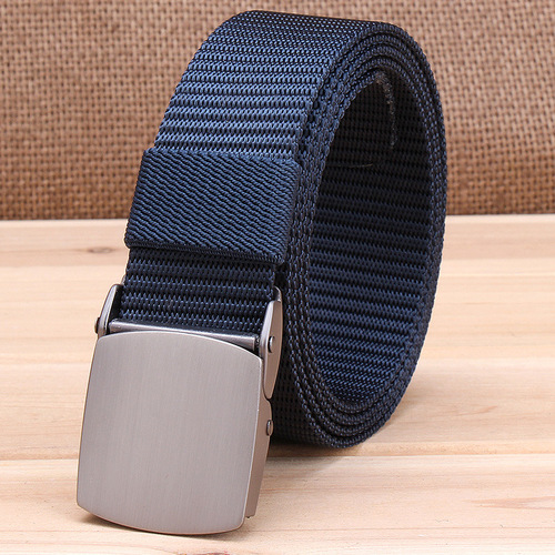 3.0 automatic buckle quick-drying nylon belt tactical outdoor pants belt student training belt wholesale can be customized with LOGO