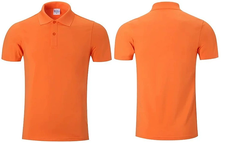 Cotton polo for work, with short sleeve, custom-made
