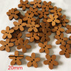 Factory Direct Sales of Spot low -priced low -priced promotion retro baking lacquer heart -shaped foreign trade wooden button personality DIY wood buckle