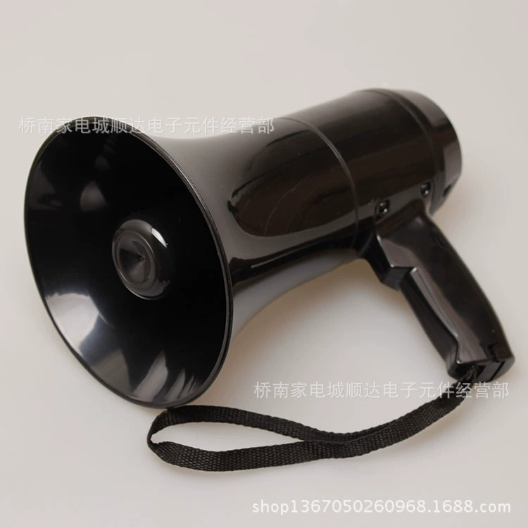 Ручной динамик громкий Мужской мегафон литиевая батарея 200 секунд записывающая карта подключаемый U-диск высокой мощности черный