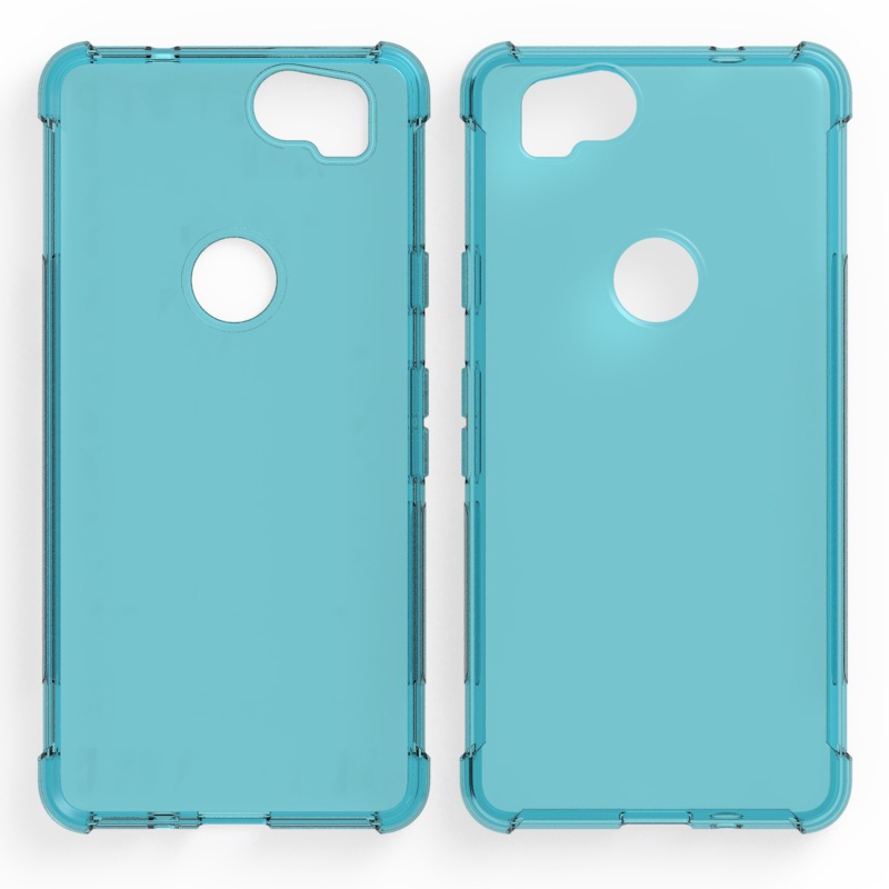 Google HTC pixel 2四角空压四角气囊软清水手机保护套外壳素材透