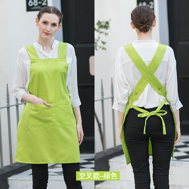 GE corrió Jie estilo coreano moda delantal cocina anti-fouling y aceite-prueba adultos hombres y mujeres ropa de trabajo de logotipo personalizado delantal