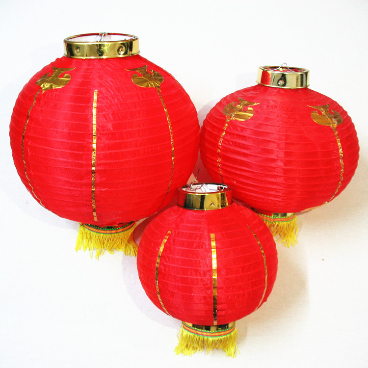 silk gules Round lantern Cloth Gourd lamps festival decorate stage perform Photo Photography prop Manufactor Direct selling