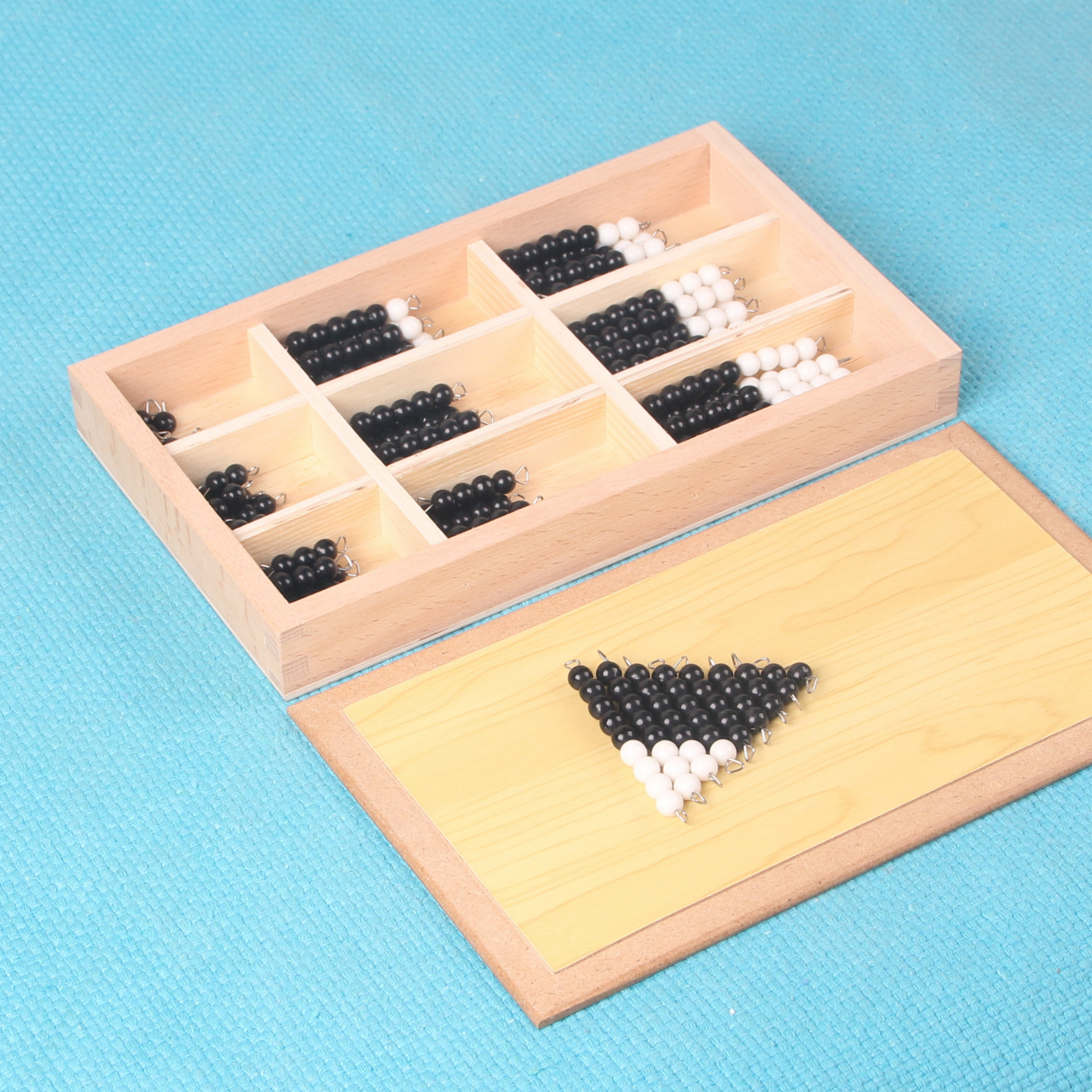 Factory Direct black and white beaded box Montessori mathematics teaching aids infant children professional early education educational toys