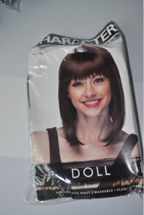 Estilo europeo y americano de estilo medio pelucas de cabello recto fiesta cubierta de cabeza estrella