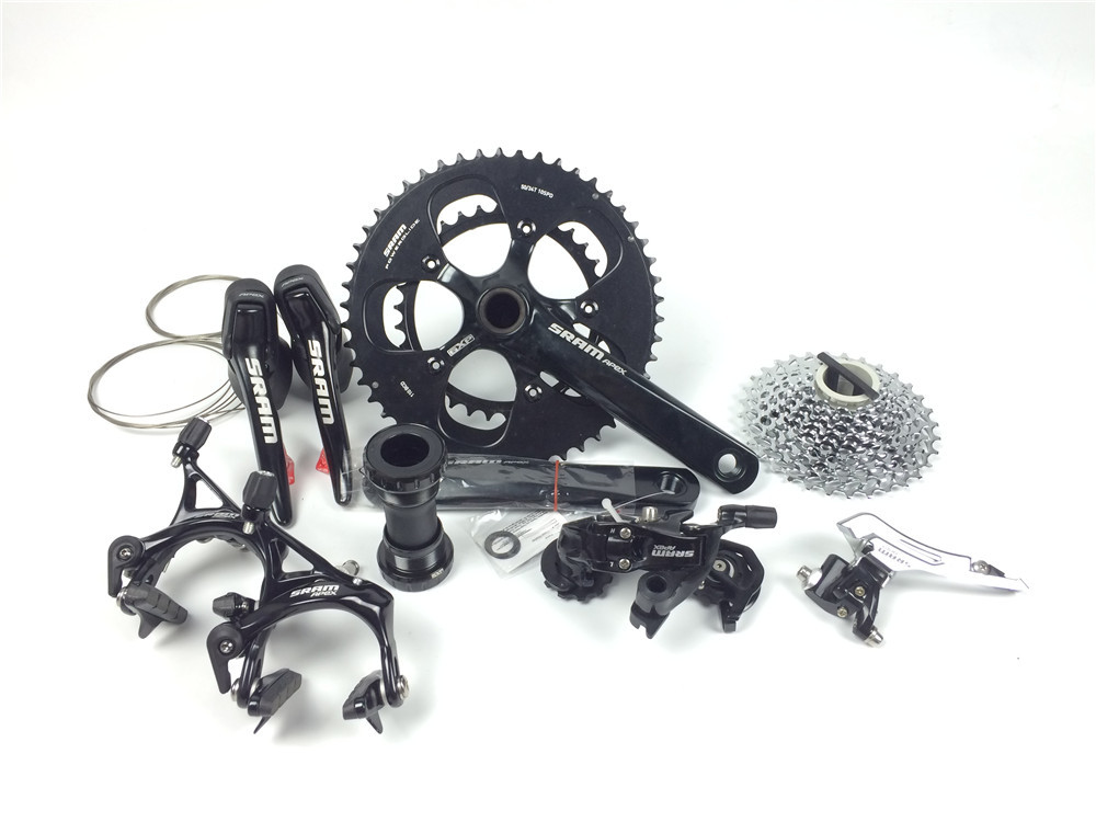 现货sram apex 公路自行车 套件 172.5 53-39 11-26T 2*10速 大套