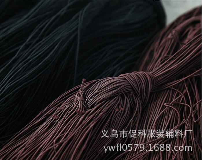 厂家直销0.1圆包芯松紧绳佛珠线 吊牌线弹力绳 颜色齐全|ms