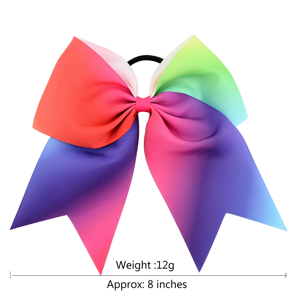 Korean Fashion Rainbow Colorful Bow Hair Clip Set display picture 2