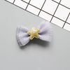 Children's classic hairgrip with bow, summer hair accessory, European style