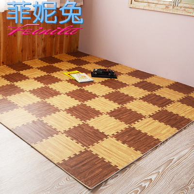 加厚EVA木纹客厅泡沫地垫拼接垫儿童拼图地板爬行垫