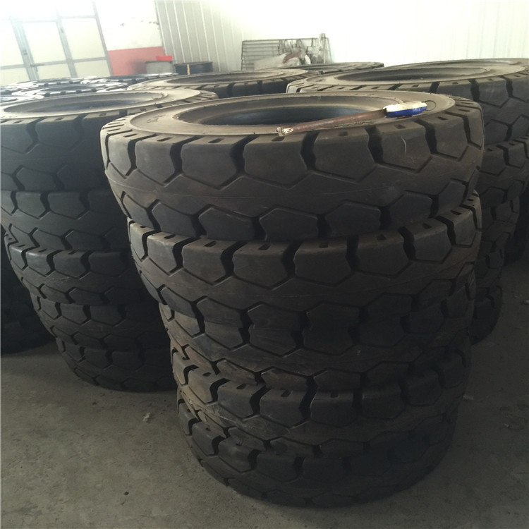林德叉车轮胎27*10-12合力叉车实心轮胎250-15 300-15工程轮胎