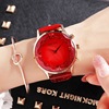 Durable fashionable dial, red purple watch strap, swiss watch, light luxury style