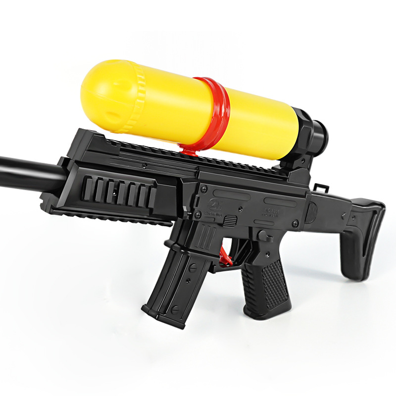 Pistola de agua de juguete para niños bomba de aire pistola de agua pistola de presión de aire AK47 negro simulación pistola de agua Zhengmei 7053 ventas directas de la fábrica