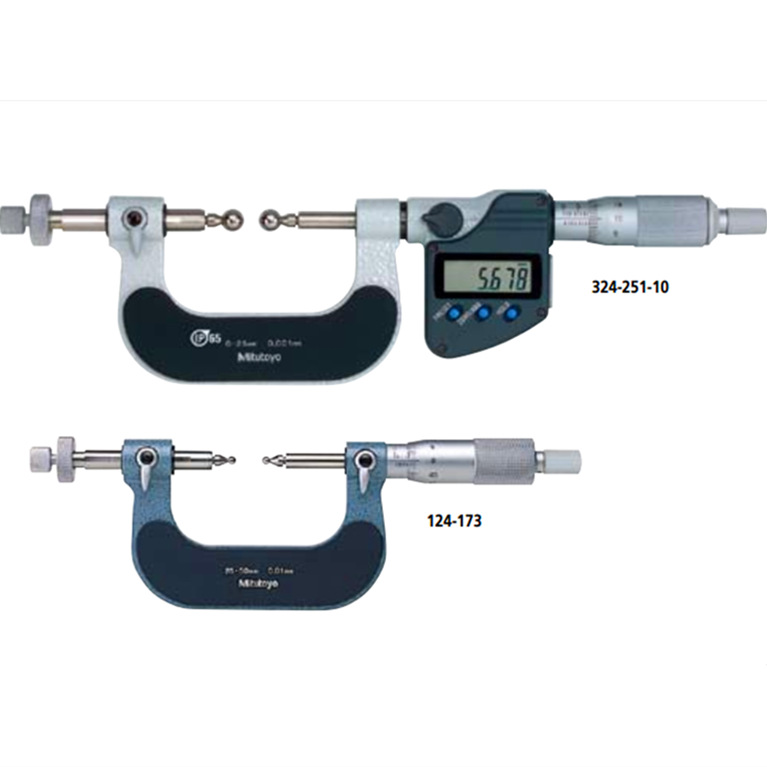Mitutoyo Japan MITUTOYO replace spherical digital display gear measure Micrometer 324-251-10