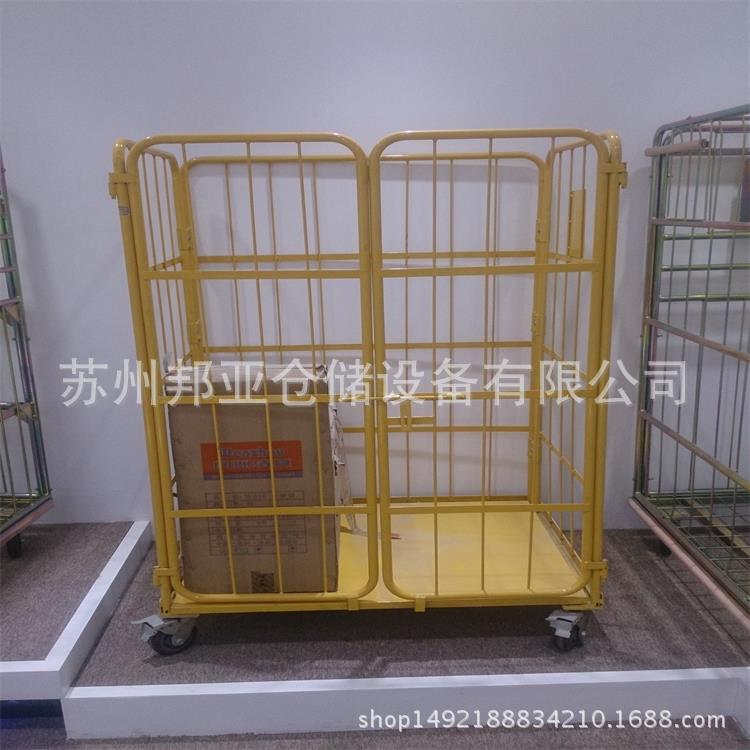 镀锌折叠物流台车多层厂房仓库仓储搬运周转带轮厂家苏州无锡