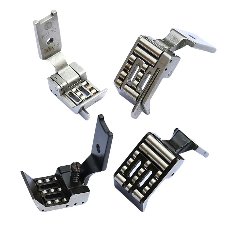 通用双针车配件R212滚轮压脚 皮革专用滚轮压脚 R570防皱滚轮压脚