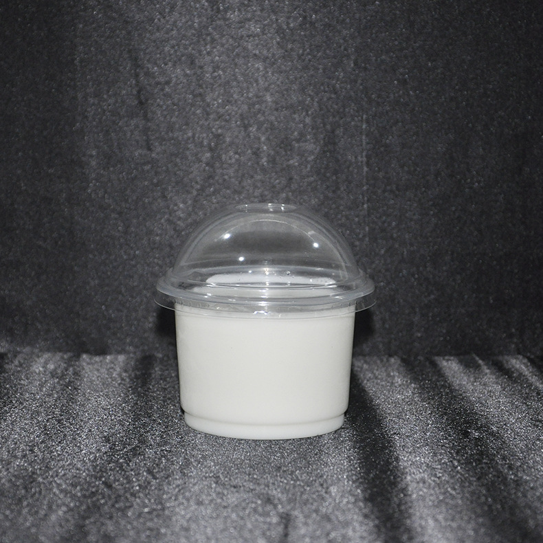 Pudding bowl Soup bowl disposable Plastic bowl Curd Salad Shuangpinai yogurt With cover