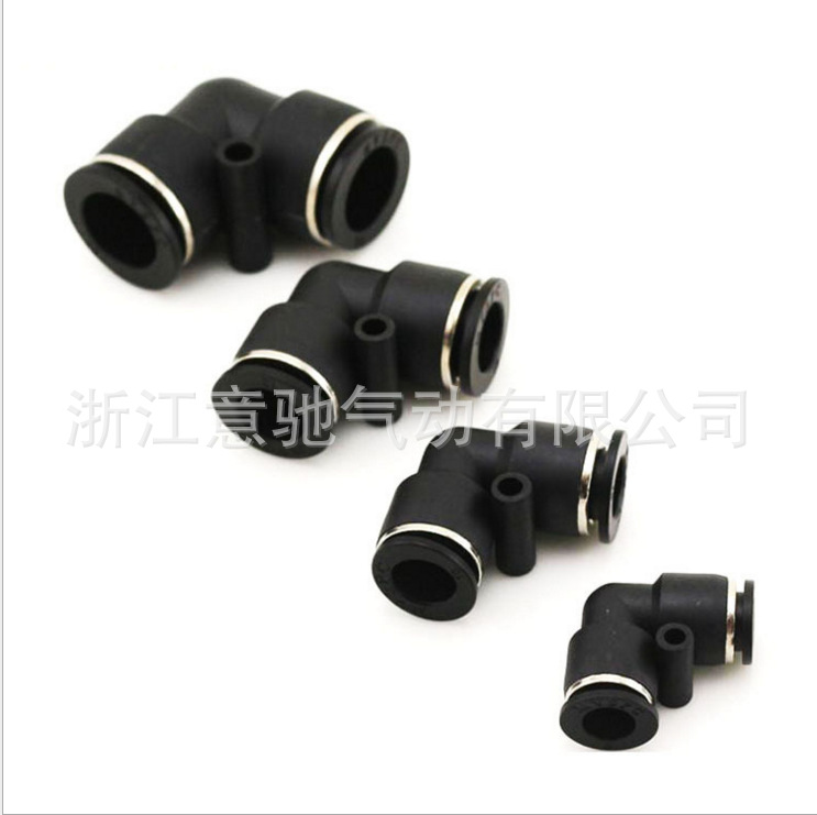 英制气管快插 PUL/PV-5/321/4,3/8,1/2 精品塑料弯通气动快速接头