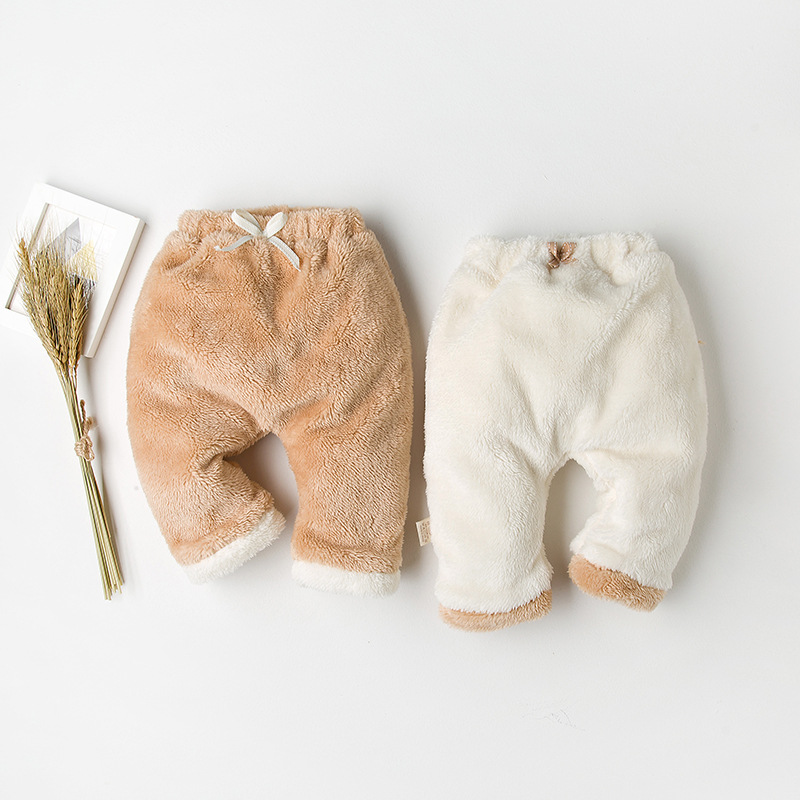 秋冬儿童棉裤宝宝爬爬裤加厚加绒韩版哈伦北极绒裤子大pp裤清仓
