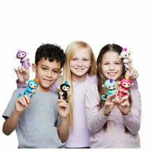 外贸玩具指尖猴子触摸互动玩偶手指猴感应生日礼物智能儿童玩具