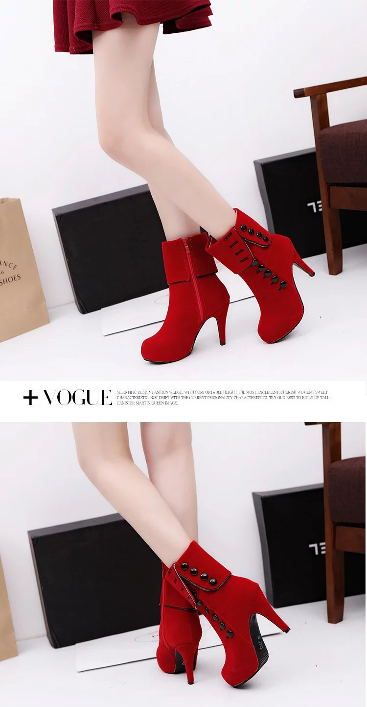 Bottes femme en PU artificiel - Ref 3355521 Image 14