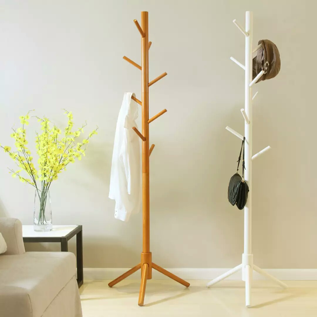创意木质衣架卧室壁挂式大衣架客厅墙面提包架入口挂钩浴袍架-阿里巴巴