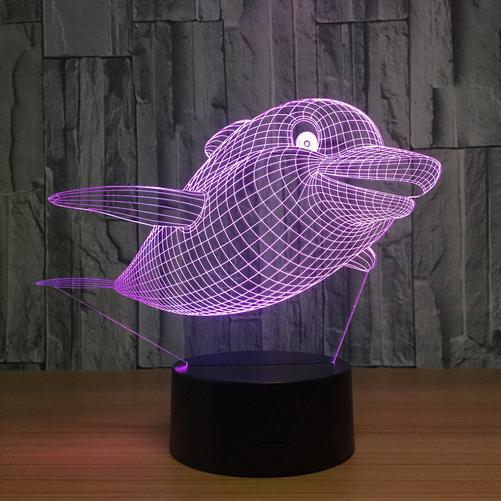 3d led 创意灯 相框式3d灯七彩遥控触摸礼品