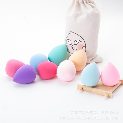 水滴形非乳膠化妝用粉撲美妝粉撲美妝用品氣墊海綿幹濕兩用批發