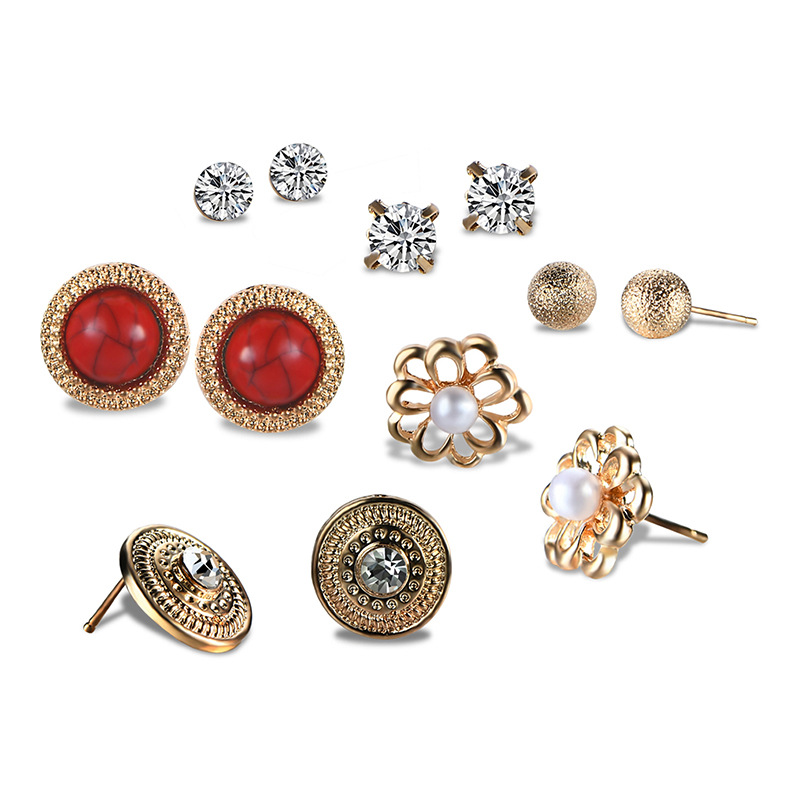 Occident and the United States alloy Diamond Jewelry Set (61178094)NHXS1435-61178094