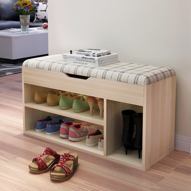 简约现代换鞋凳 布艺沙发凳门厅储物凳简易 小鞋架田园创意穿鞋凳|ru