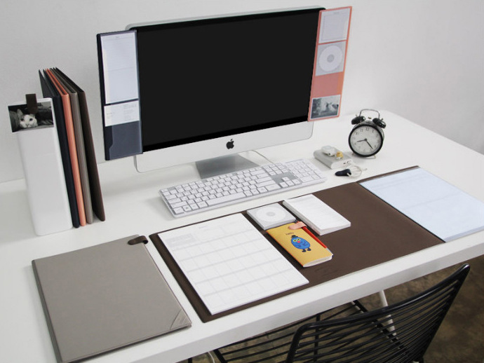 eonbest加长版简约办公桌垫鼠标垫胶垫 dual long mat|ms