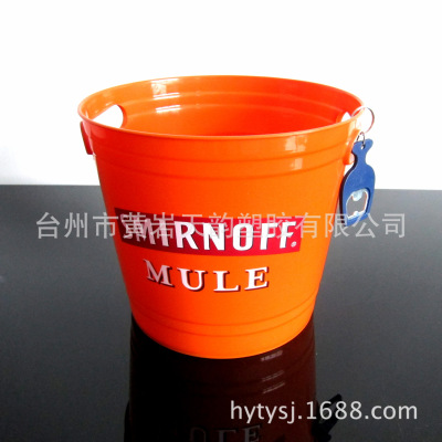 factory supply U.S.A Hot Products Plastic Ice bucket Bottle opener suit 6 l PP Ice Bucket Corkscrew