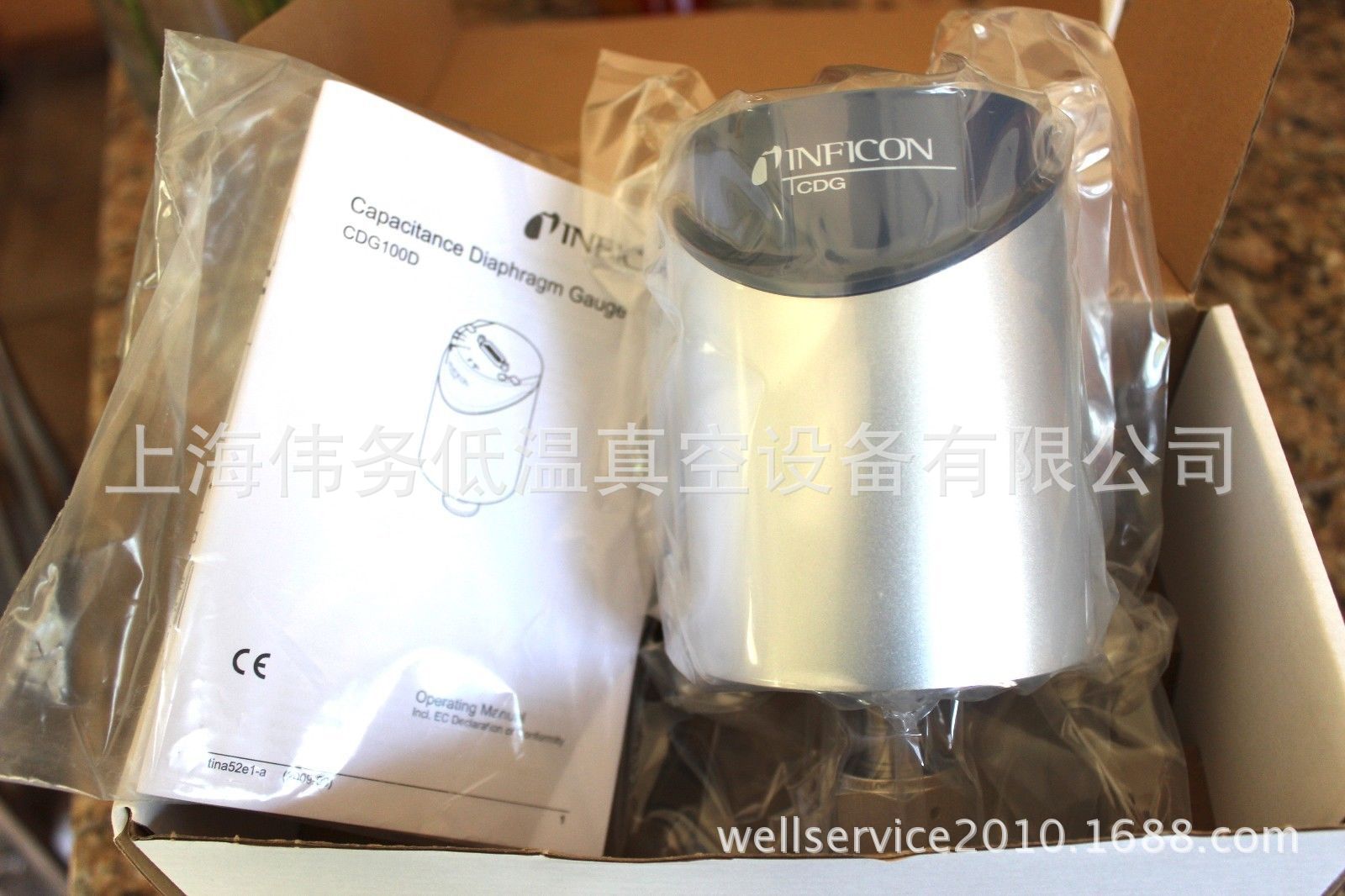 INFICON CDG100D CAPACITANCE DIAPHRAGM GAUGE 10 TORR