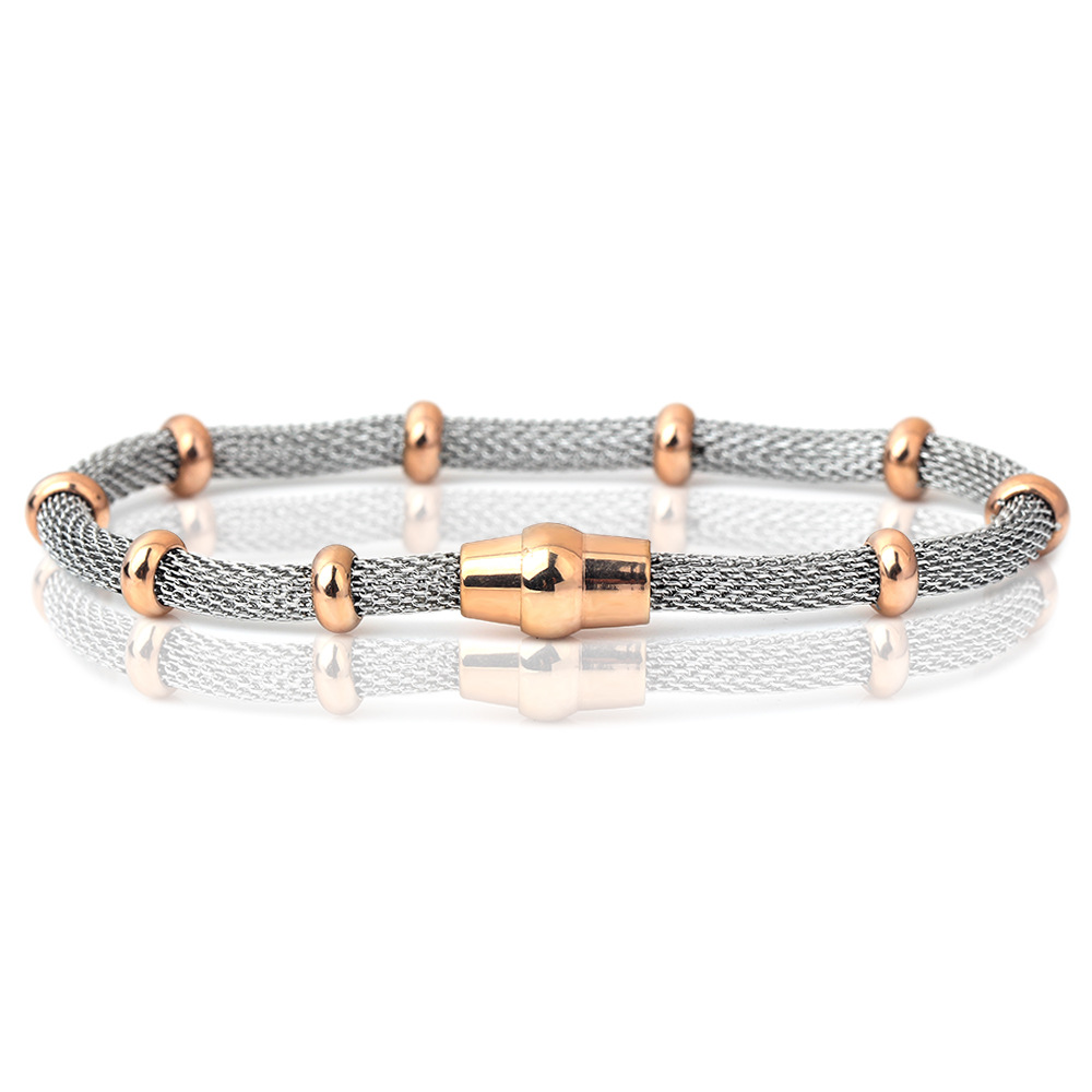 14g Weight Wholesale Basic Geometric Titanium Steel Plating Bracelets