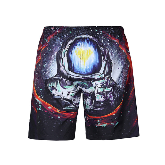 New Trousers Digital Creative 3D Printed Beach Trousers 
