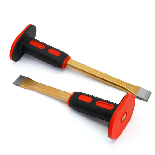 Alloy steel handle flat chisel, hardware tool stone worker's chisel, sharp steel chisel, alloy flat chisel for construction, stone materials, cement grooving