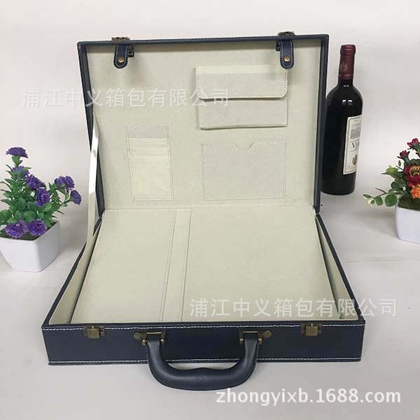 厂家供应交房箱新款地产交付箱 礼品交房皮盒现货定制批发