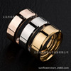 Ring stainless steel suitable for men and women, wholesale, 8mm, mirror effect, Aliexpress, simple and elegant design