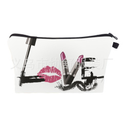 跨境化妝品love印花懶人化妝包 歐美女士日常手拿包可定製